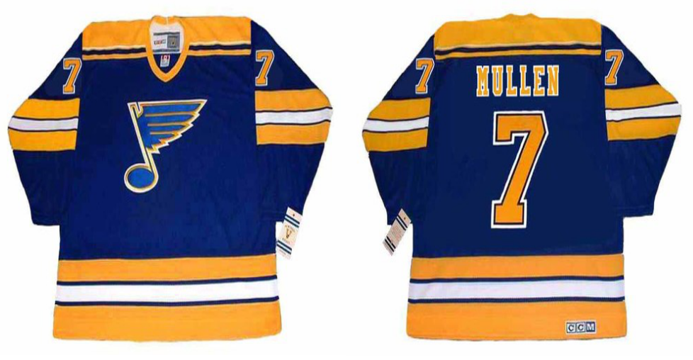 2019 Men St.Louis Blues #7 Mullen blue CCM NHL jerseys->st.louis blues->NHL Jersey